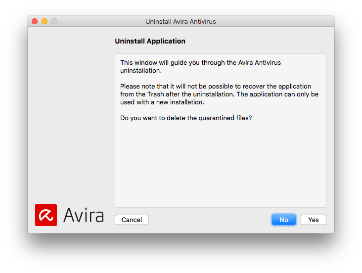 uninstall avira antivirus for mac
